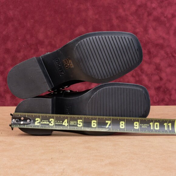 DKNY Women Nolan Vegan Leather Harness Moto Biker Ankle Boots sz 7 - Picture 5 of 8